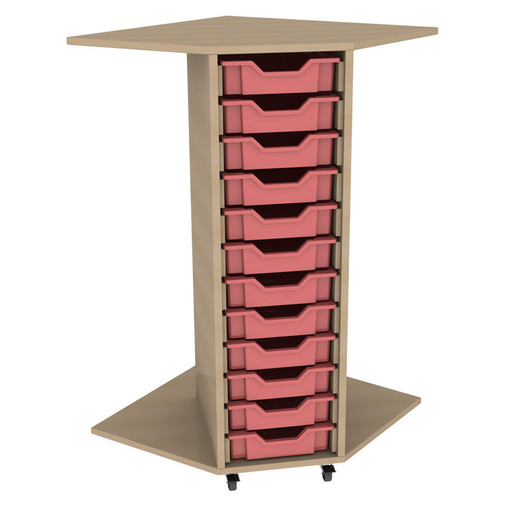 PSU12 12 Tray School Corner Storage