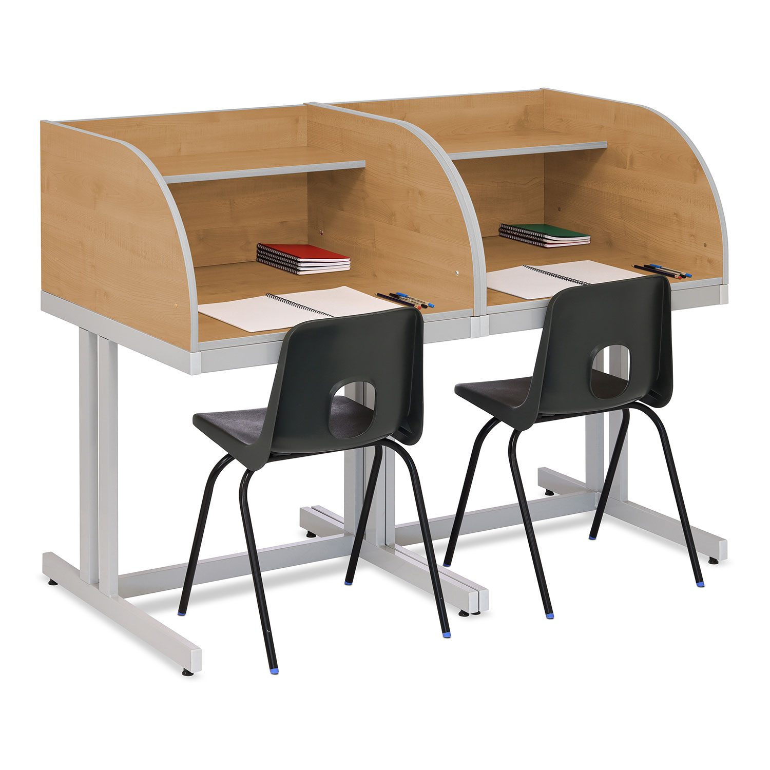 Monarch Cantilever Double Study Carrel | theClassroom.co