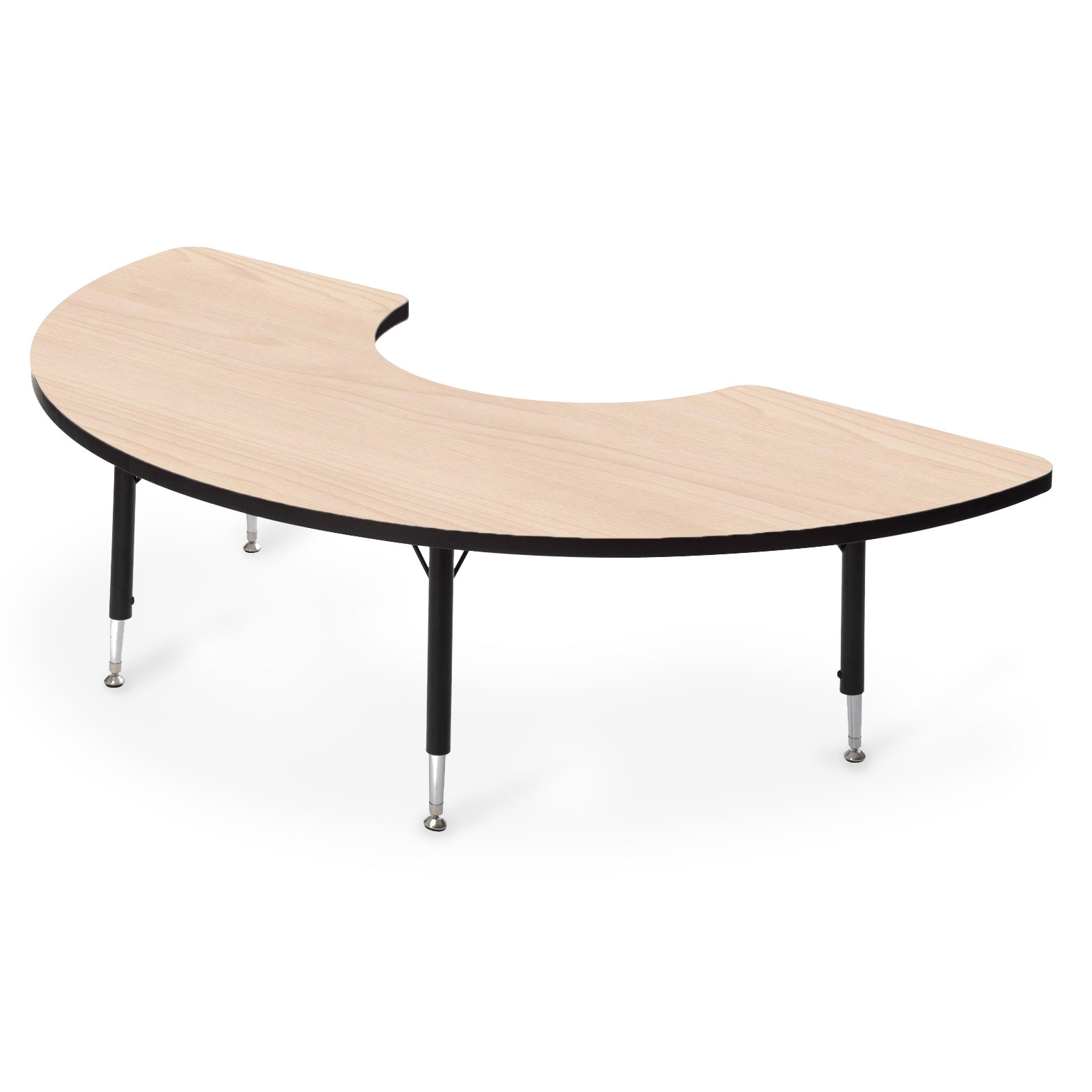 Tuf-Top Height Adjustable Arc Table - Maple