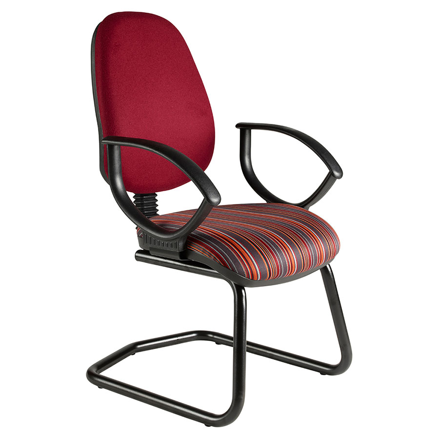 Sara+ Cantilever High-Back Office Chair + Fixed Armrests