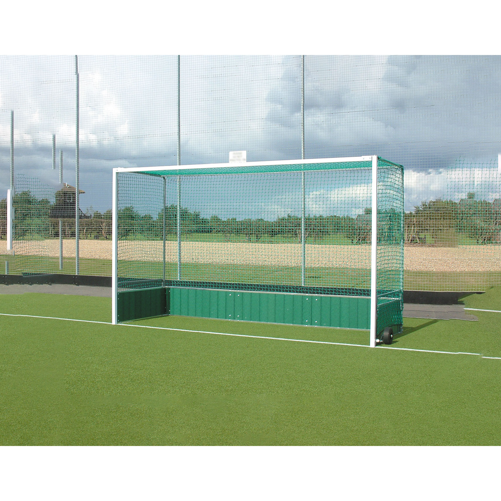 Harrod UK Premier Hockey Goal + 46cm Backboard Pair