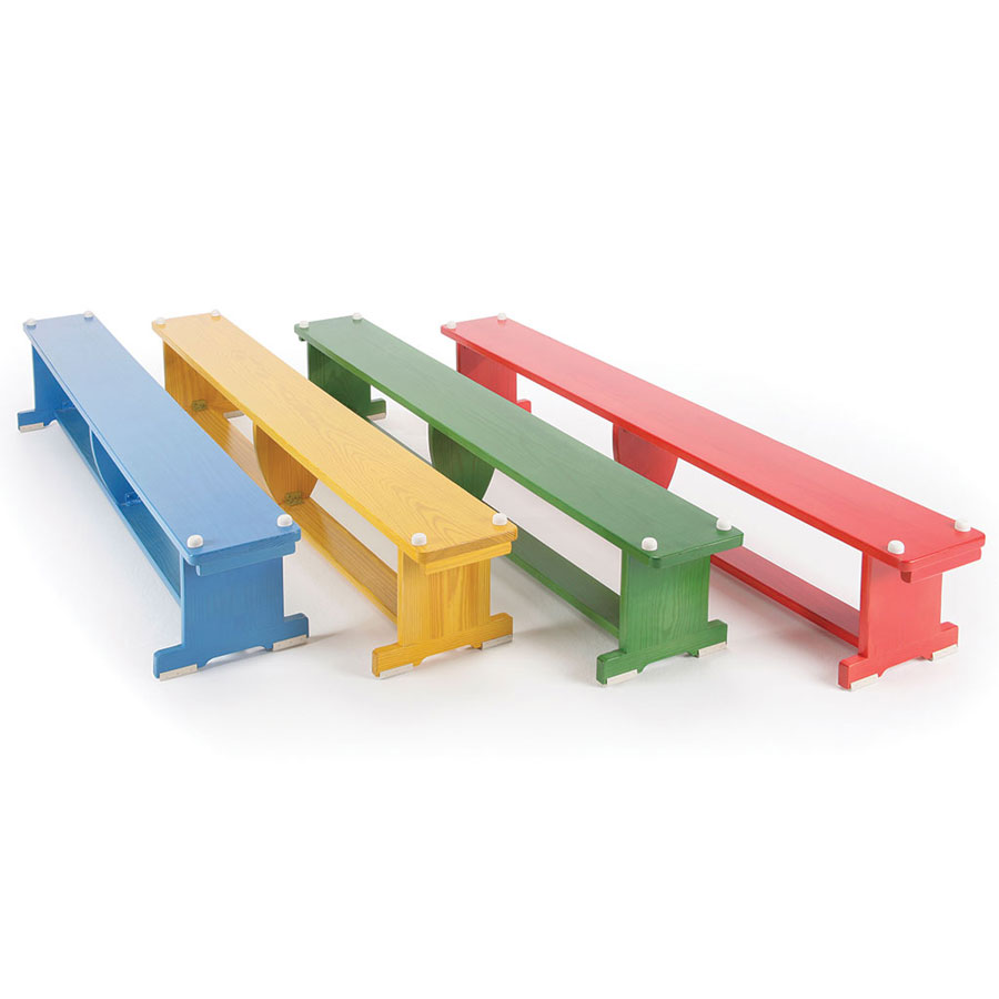 Activbench Coloured Wooden Gym Bench