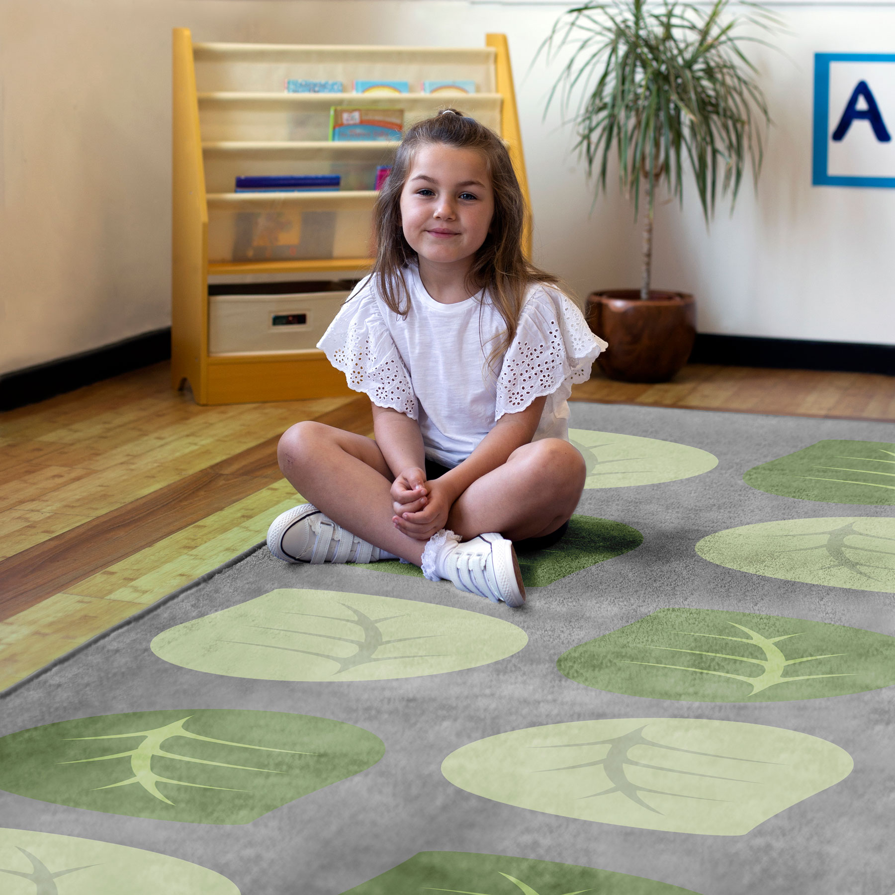 Natural World Leaf Placement Carpet | theClassroom.co