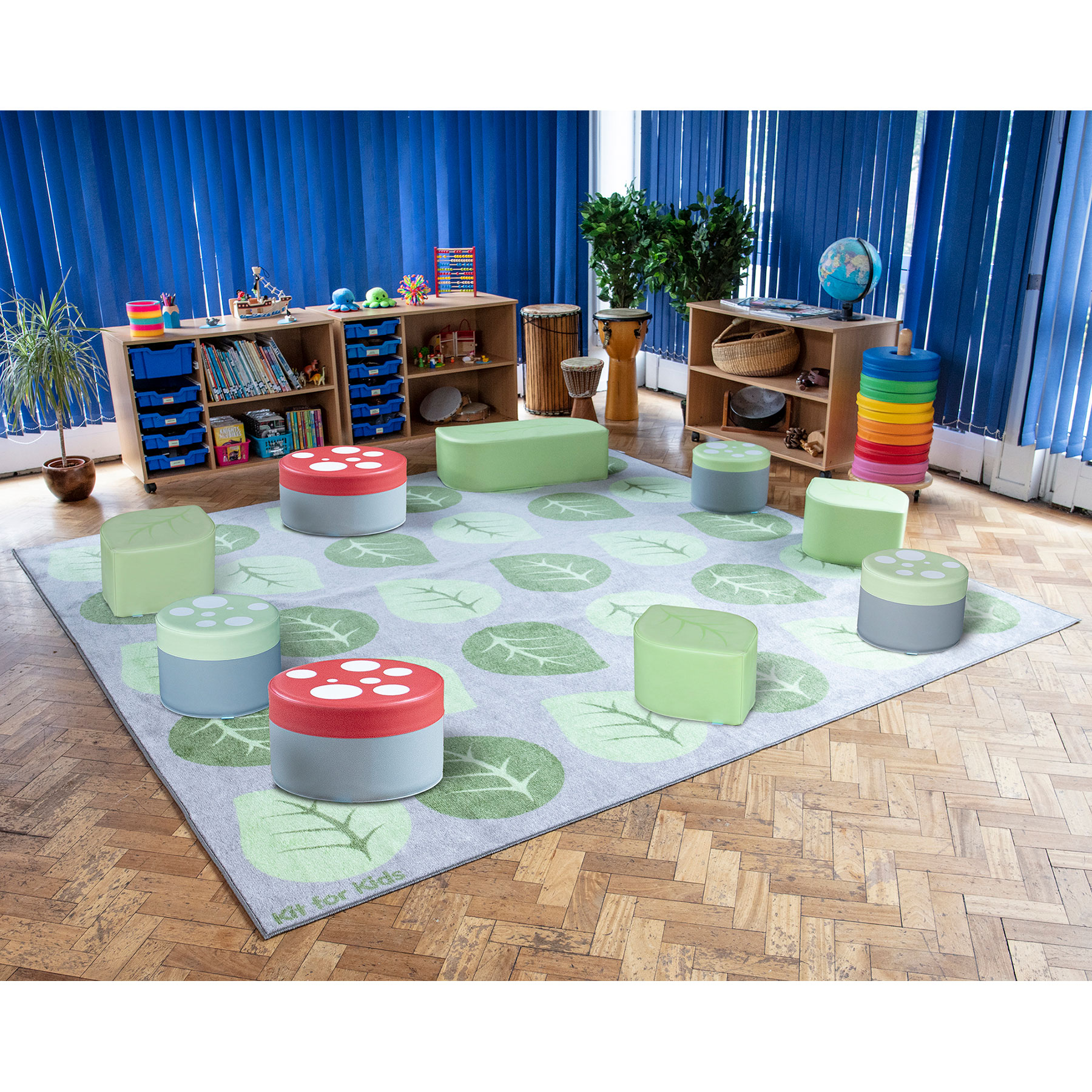 Natural World Leaf Placement Carpet | theClassroom.co
