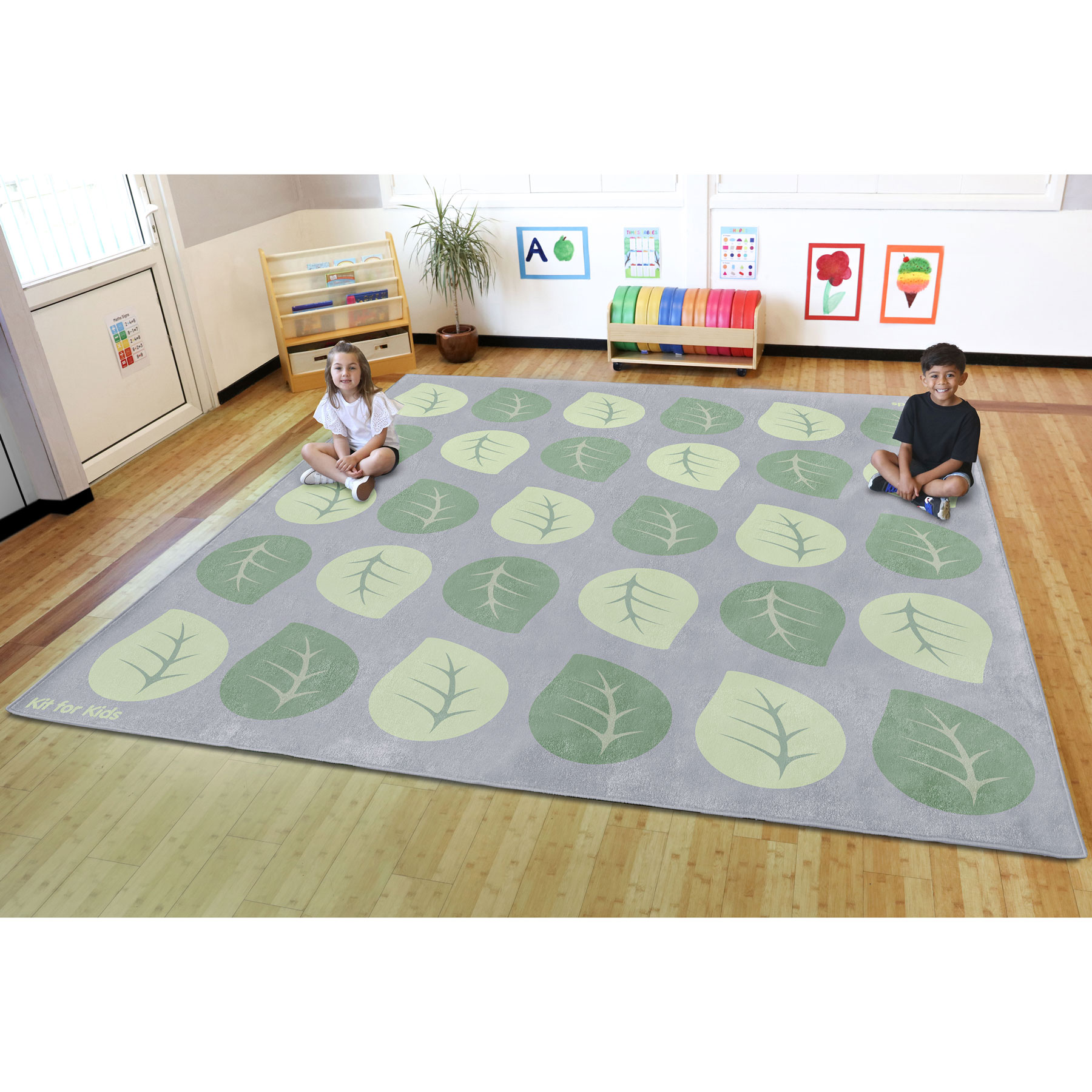 Natural World Leaf Placement Carpet | theClassroom.co