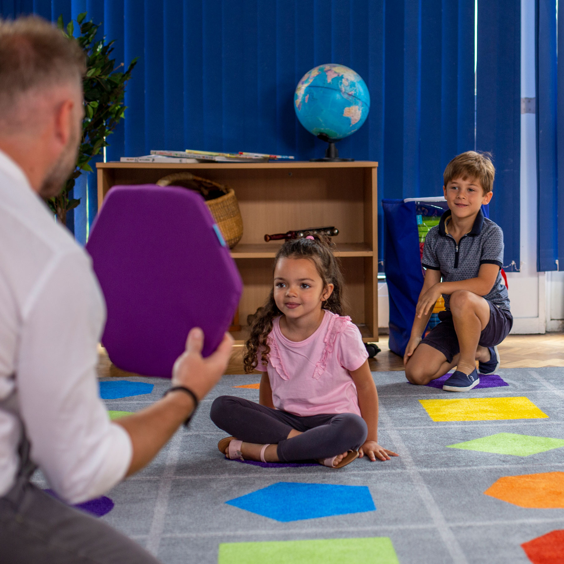 Geometric Shapes Carpet | theClassroom.co
