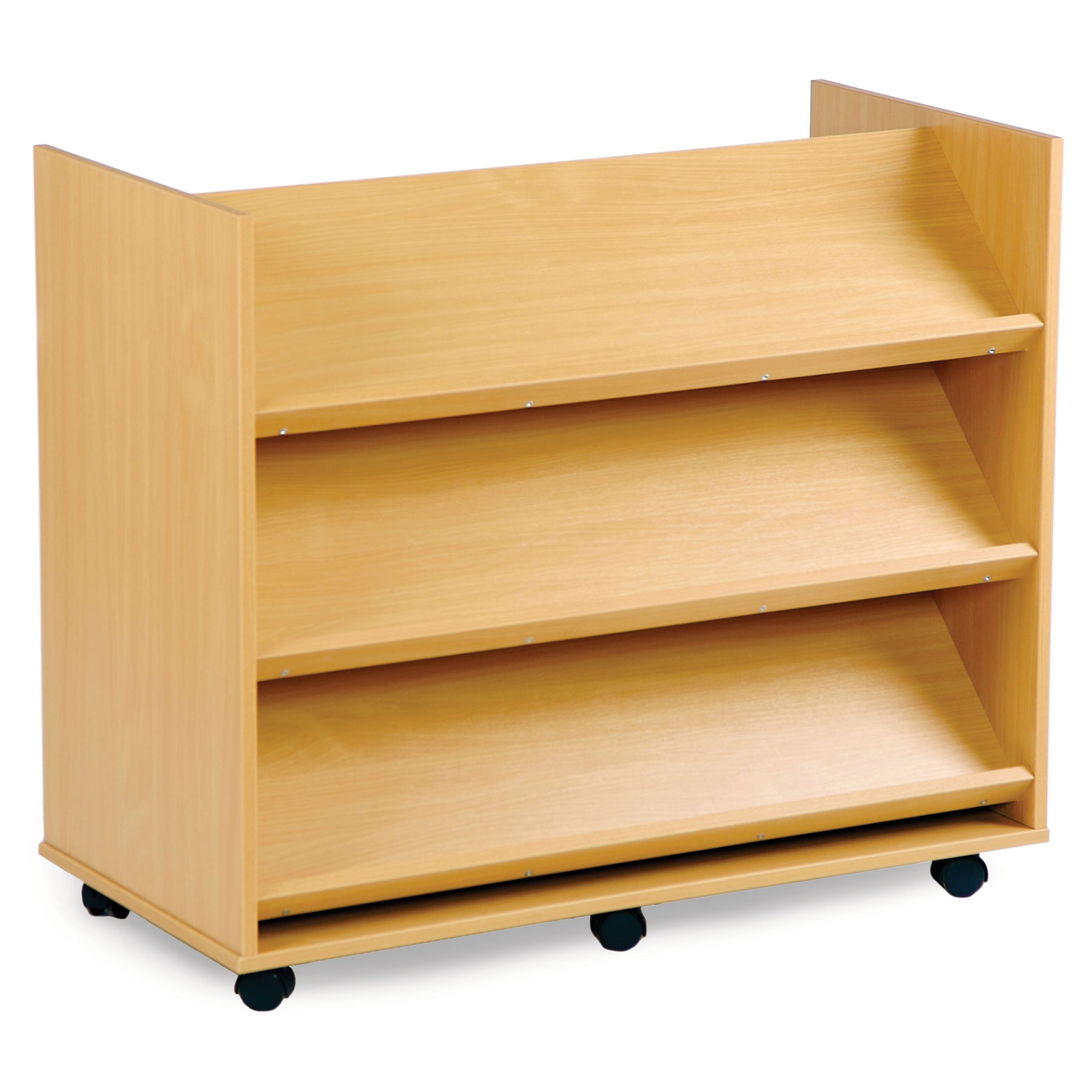 Mobile Library Unit 3 Angled Shelves Each Side