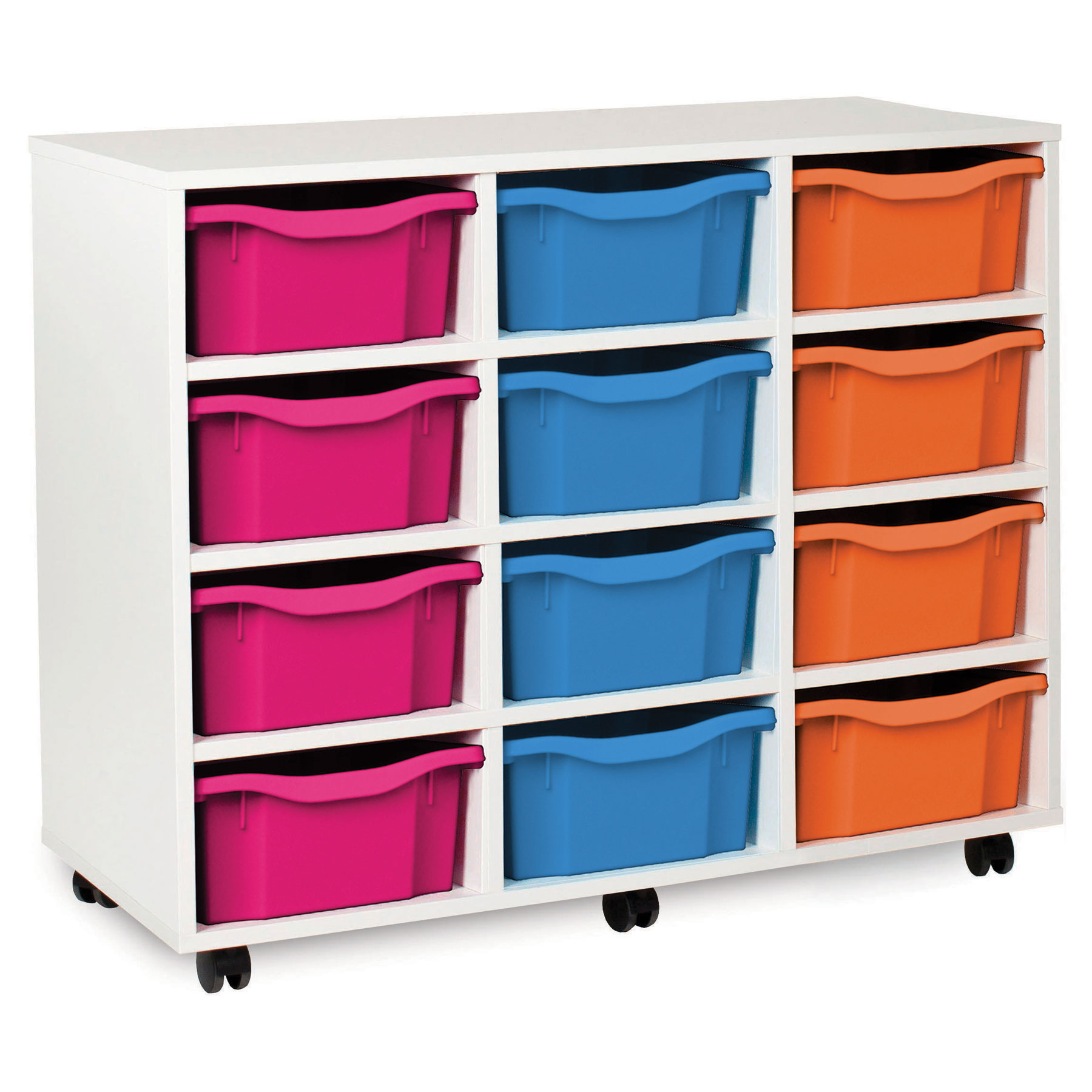 Monarch White Tray Storage - Vertical (12 Double)