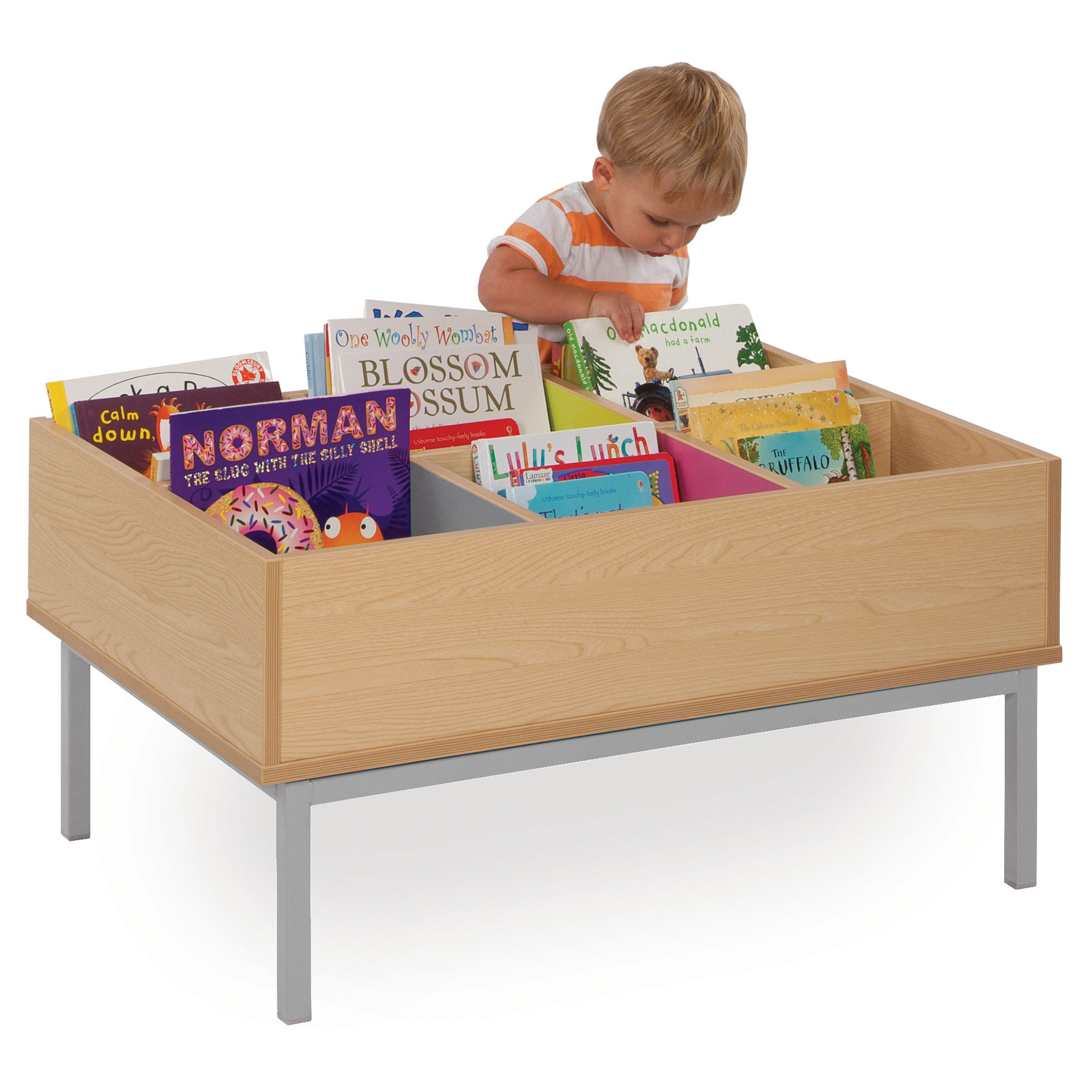 Monarch Bubblegum Six-Bay Kinderbox With Legs