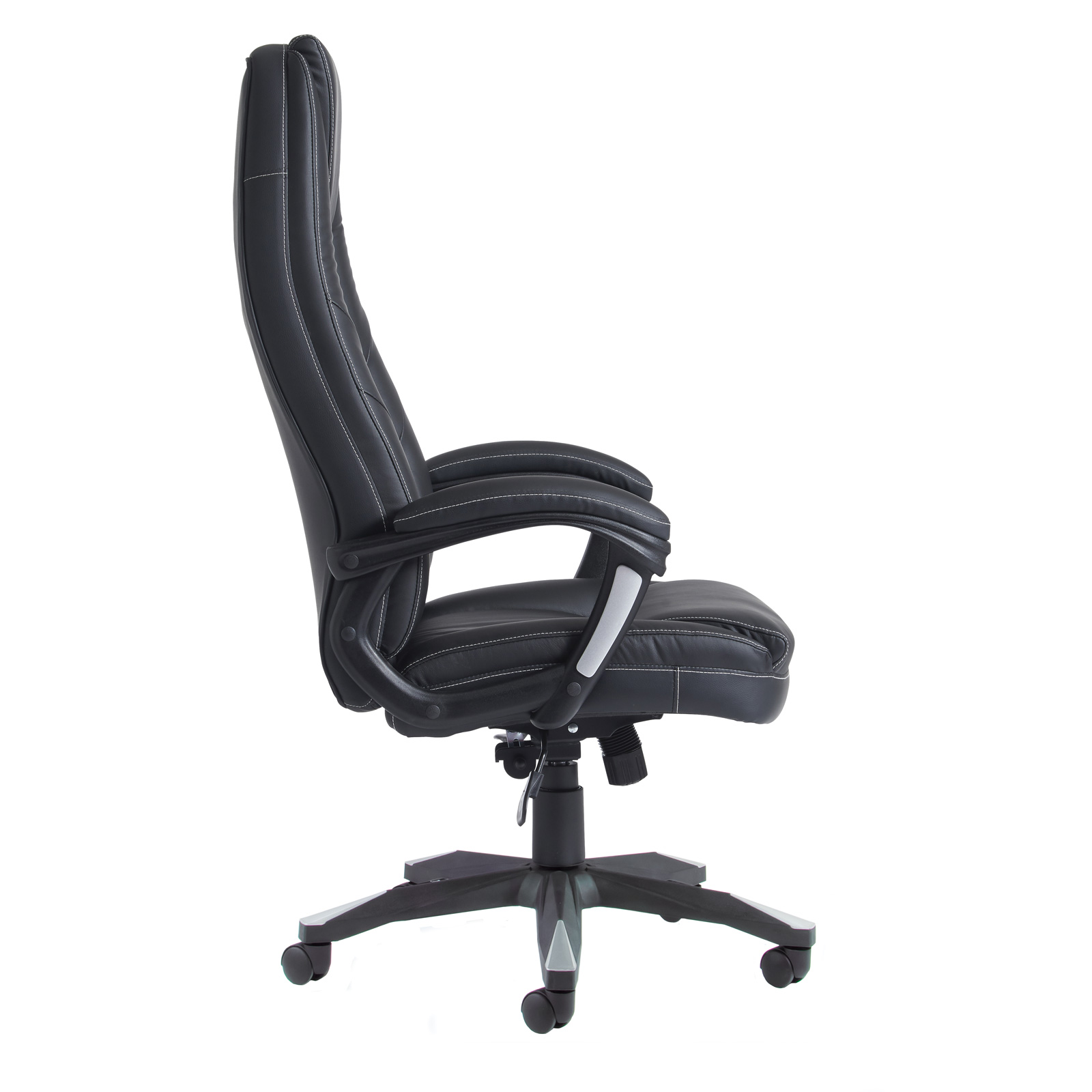 Noble High Back Managers Chair Black Faux Leather
