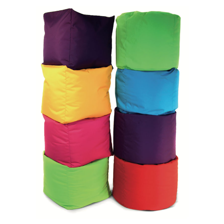 Pre-School & Primary Stacking Classroom Bean Bag Set