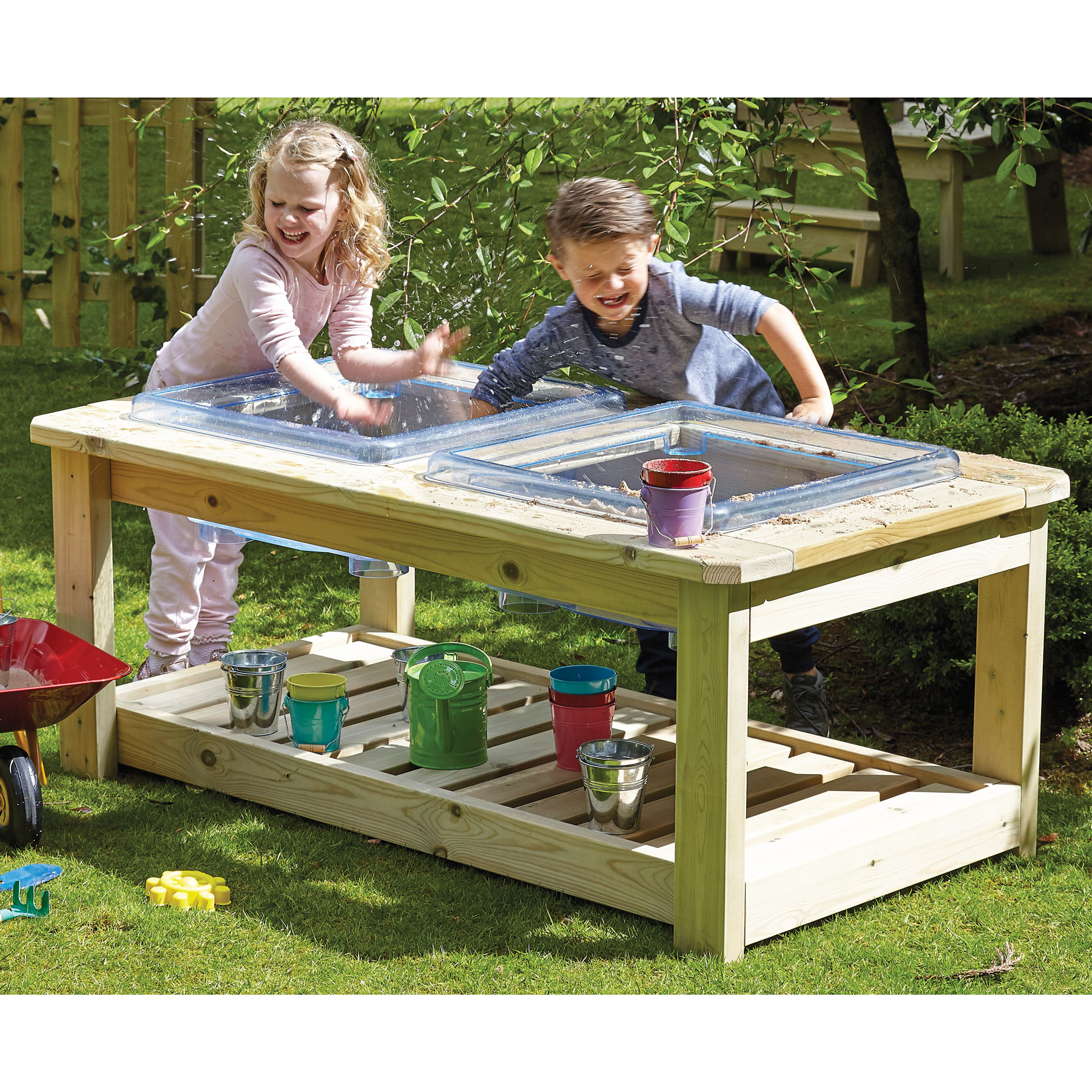 Outdoor Double Sand Water Station