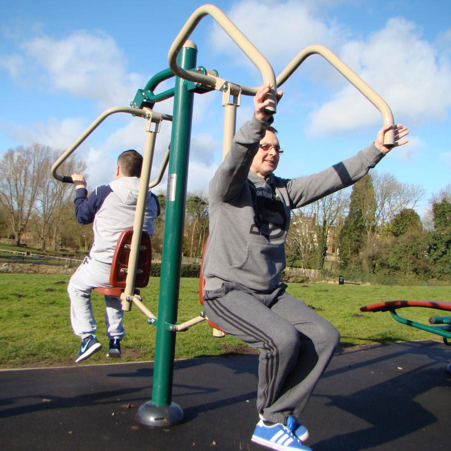 Outdoor Gym Combi Pull Down Challenger Power Push