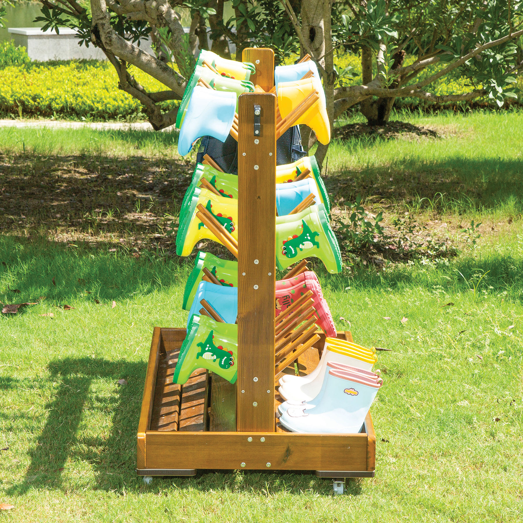 Outdoor Mobile Welly & Shoe Rack | theClassroom.co