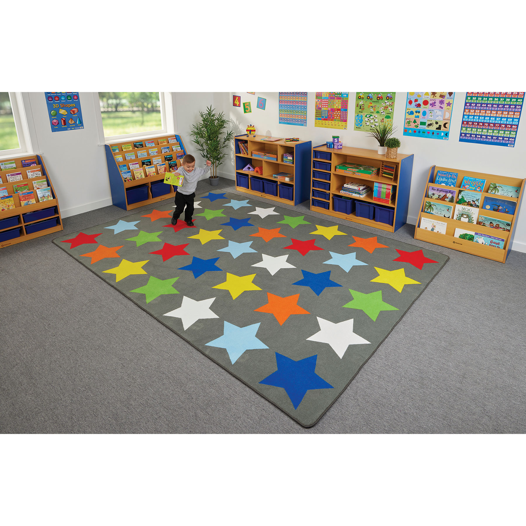 Sitting Stars Learning Rug | theClassroom.co