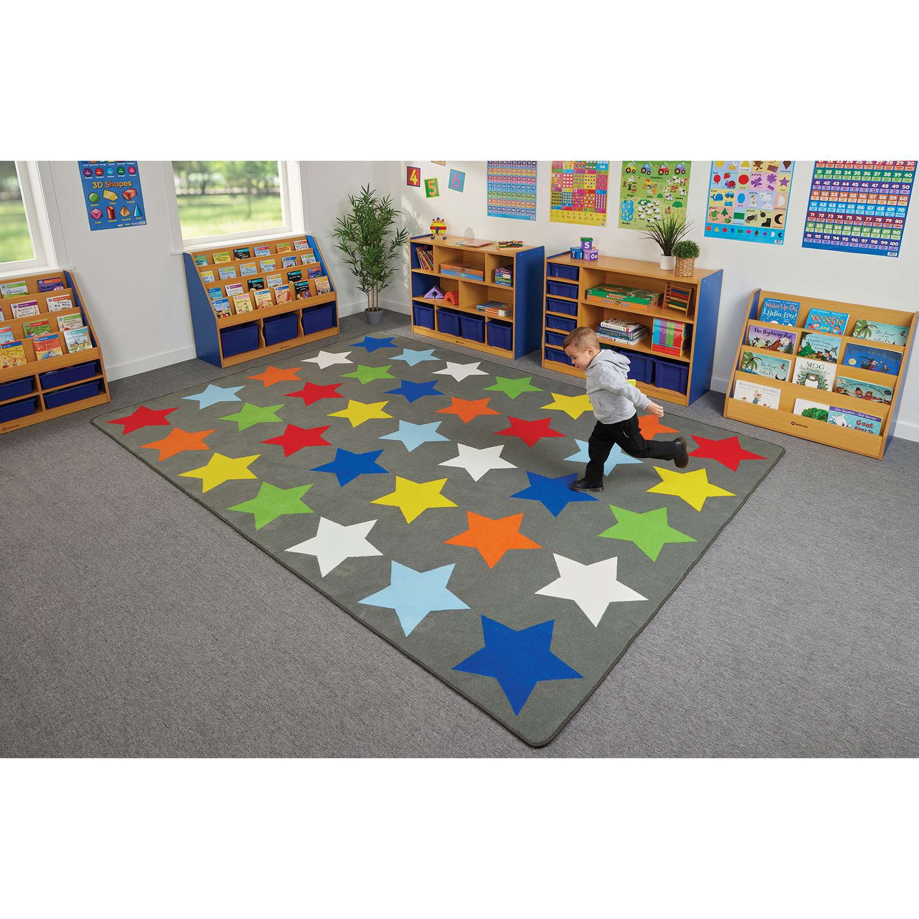 Sitting Stars Learning Rug | theClassroom.co