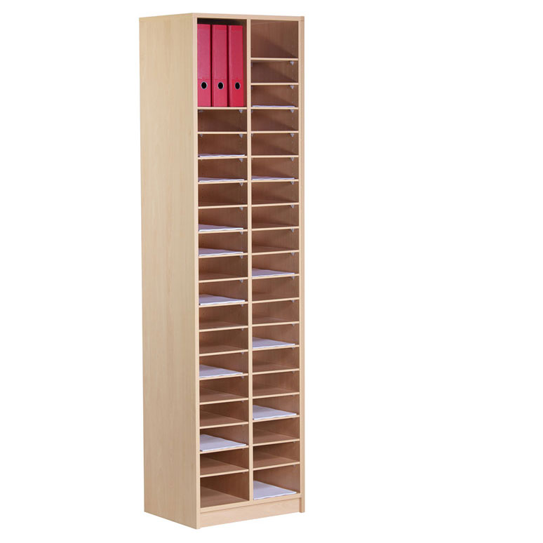 40 Compartment Wooden Pigeon Hole Store (2m)