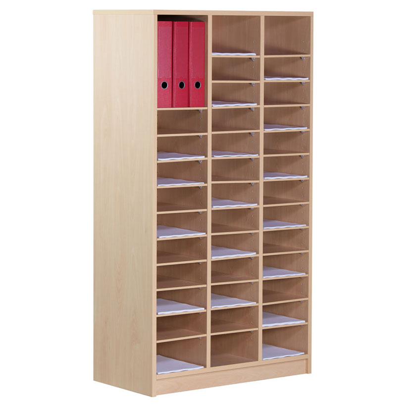 42 Compartment Wooden Pigeon Hole Store (1.4m)