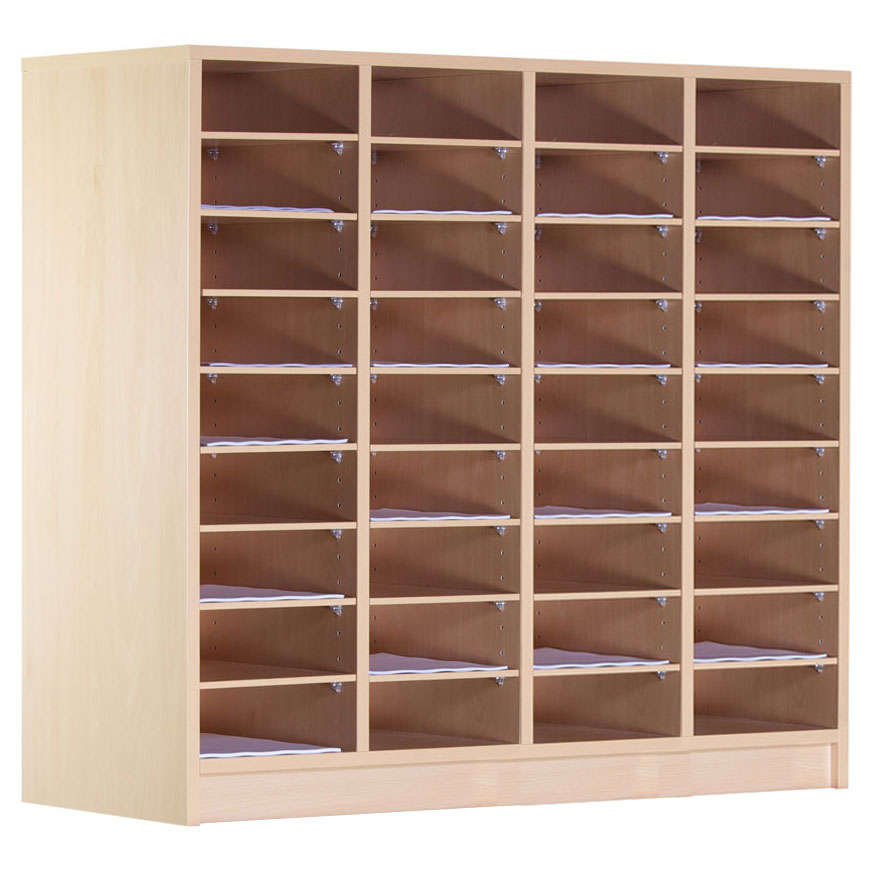 36 Compartment Wooden Pigeon Hole Store (1m)