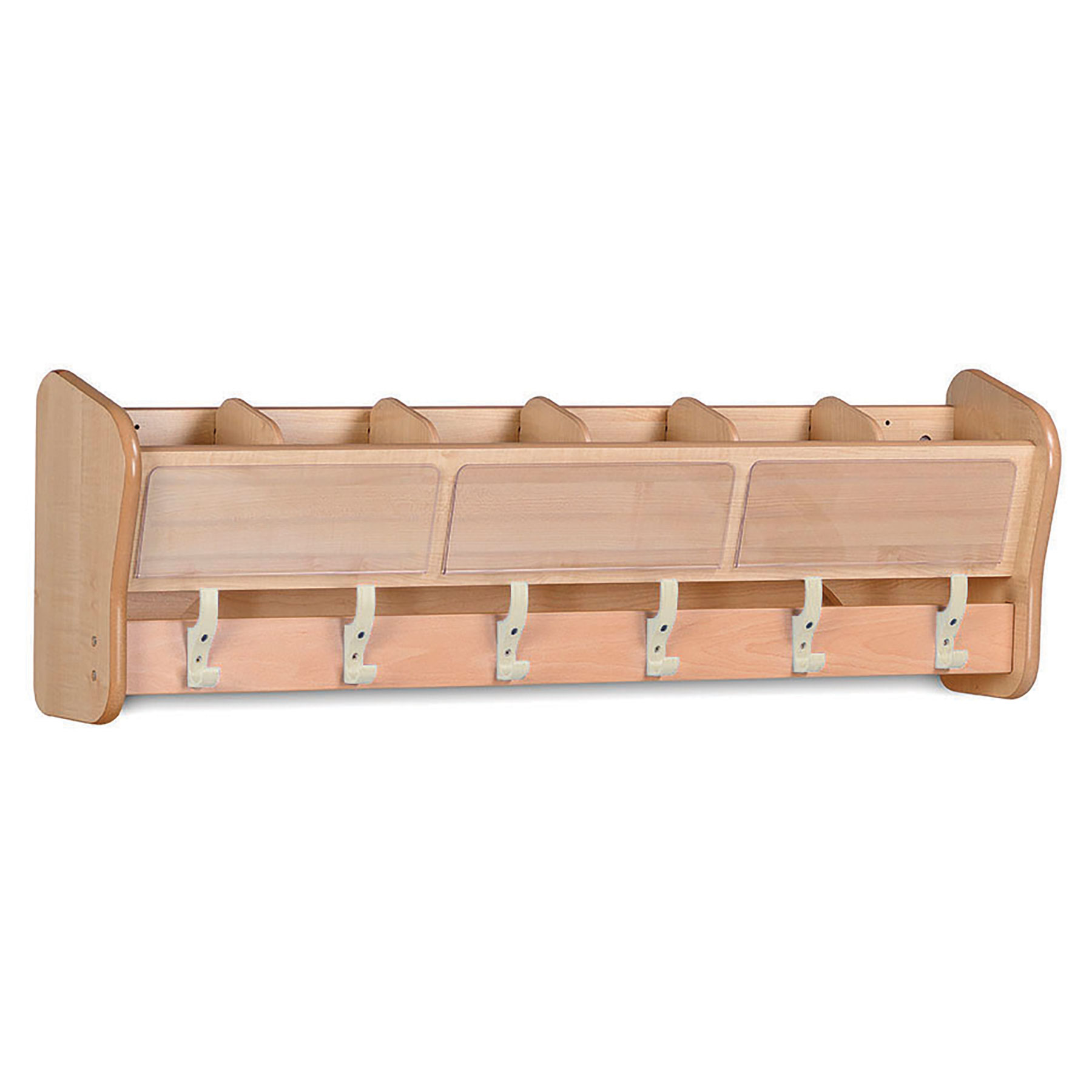 Wall Mounted Top Hooks + Cubby