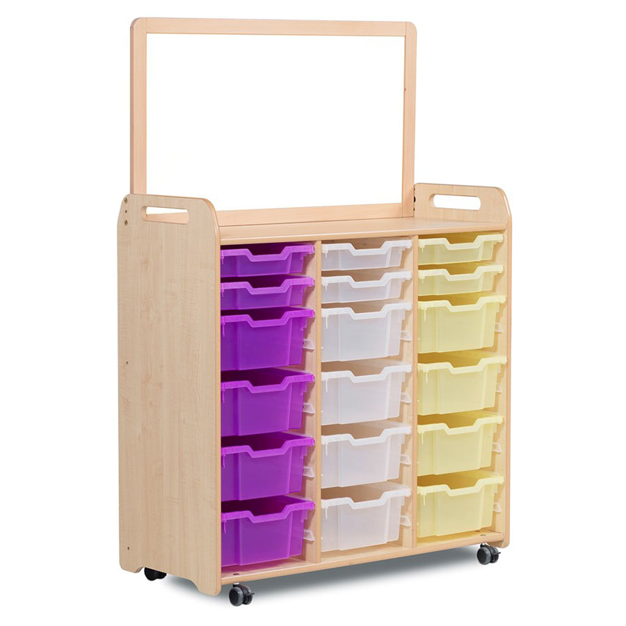 Tall Mobile Tray Storage Unit + Magnetic Divider