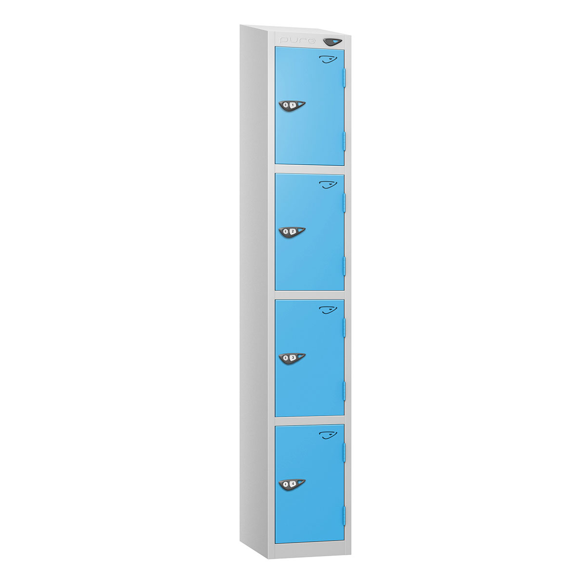 Pure 4-Door Locker - Sloping Top | theClassroom.co