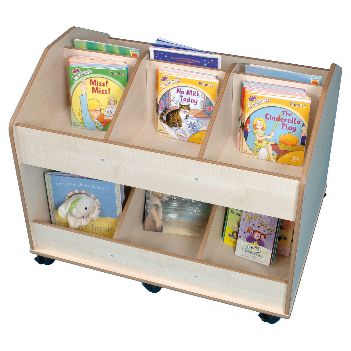 Double-Sided Mobile Classroom Organiser & Book Store