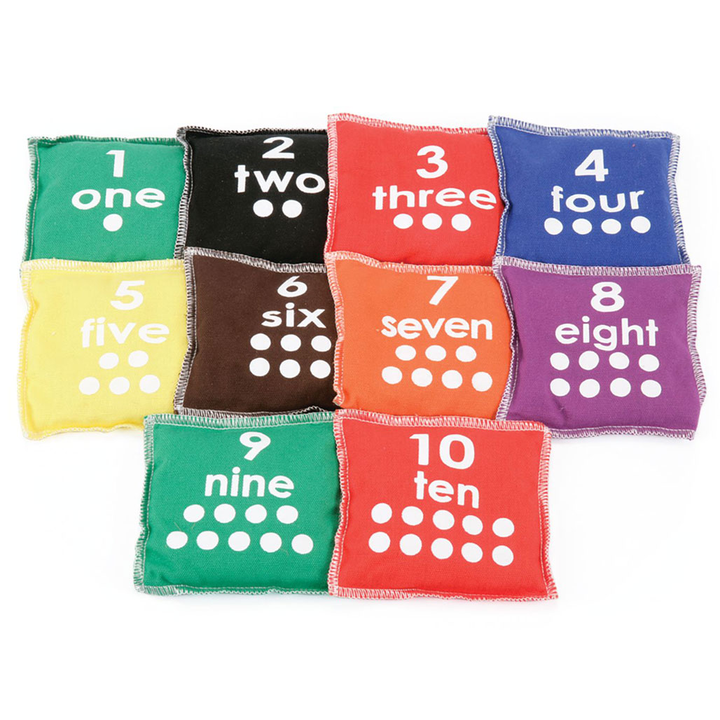 Number Bean Bag Bag of 10