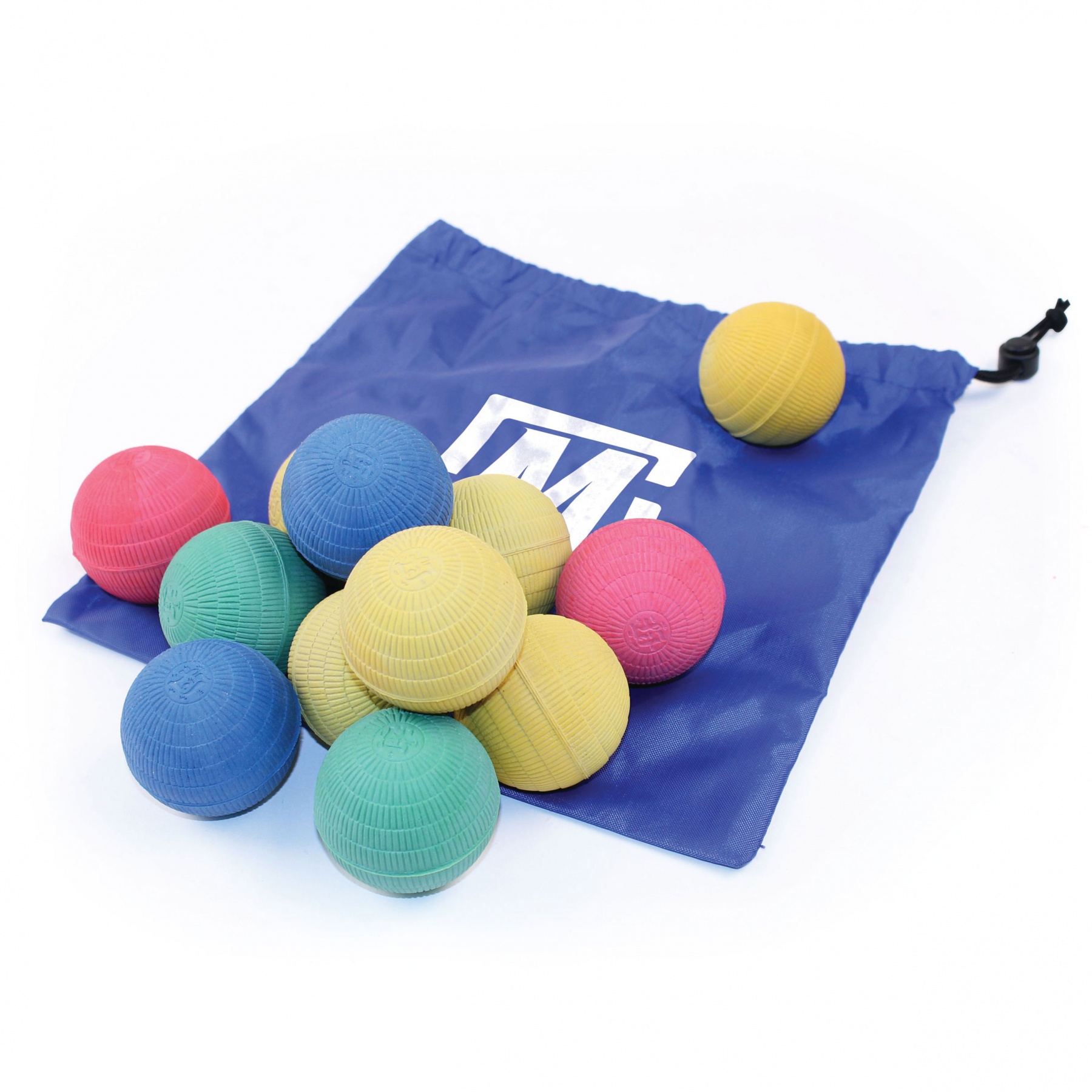 Rubber Sponge Juggling Ball Bag of 12