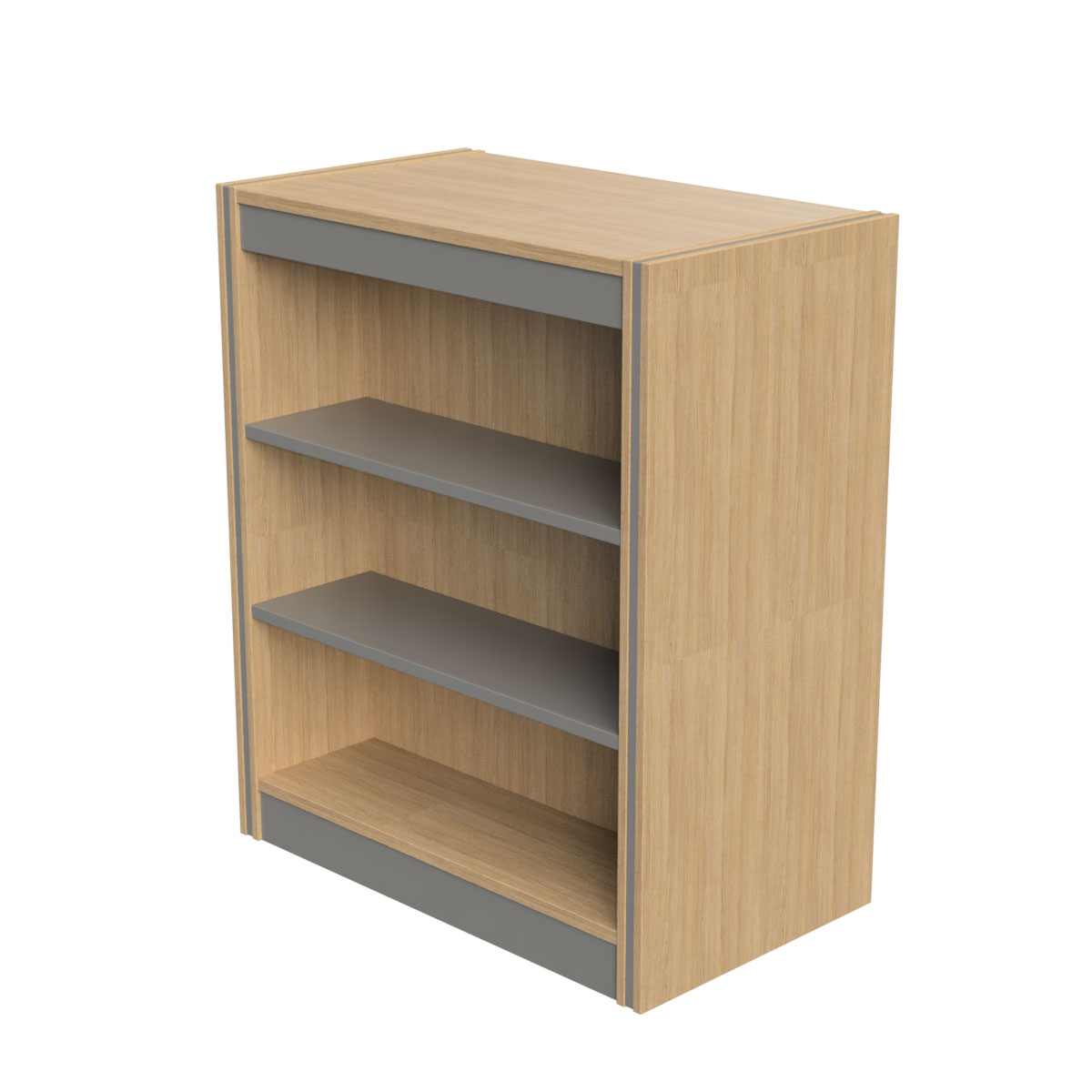 Spectrum Library Double Sided Flat Top Bookcase | theClassroom.co