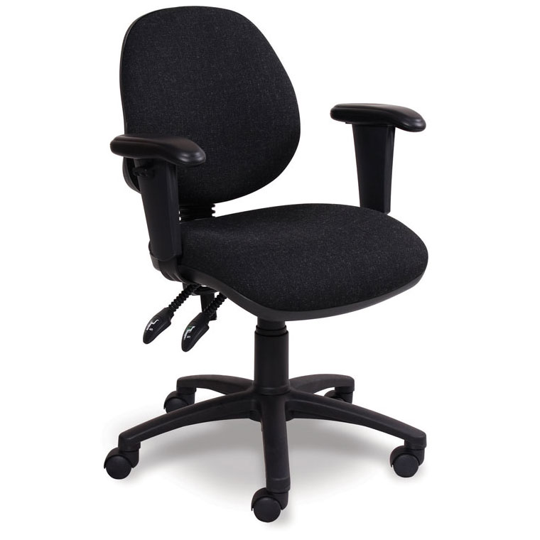 Advanced Mid-Back Office Chair + Adjustable Armrests