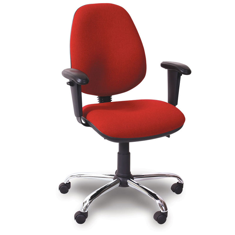 Advanced Deluxe-High-Back Office Chair + Adjustable Armrests