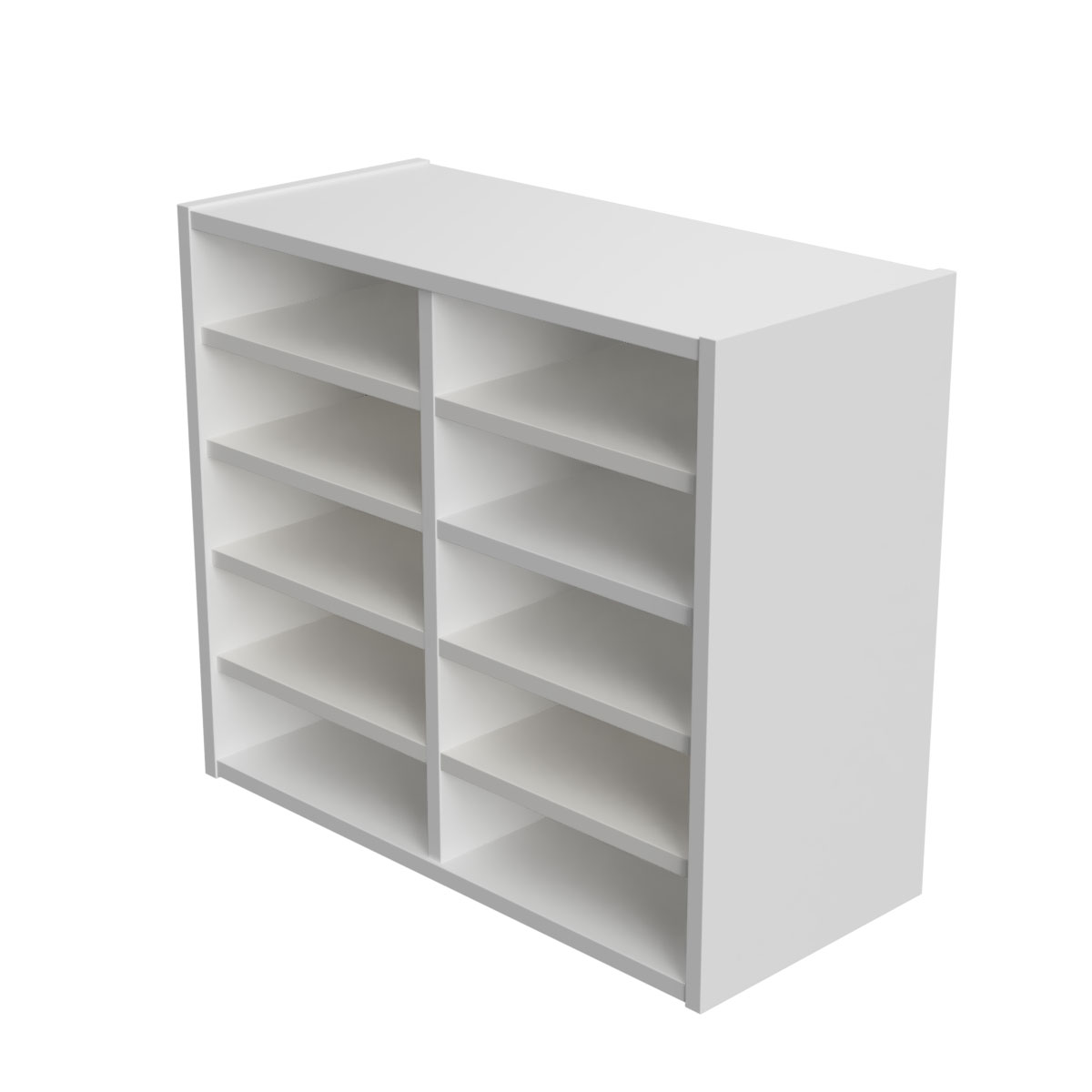 Wall Mounted Pigeon Hole Unit - 10 Compartment