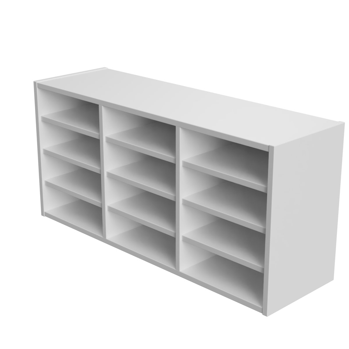 Wall Mounted Pigeon Hole Unit - 12 Compartment