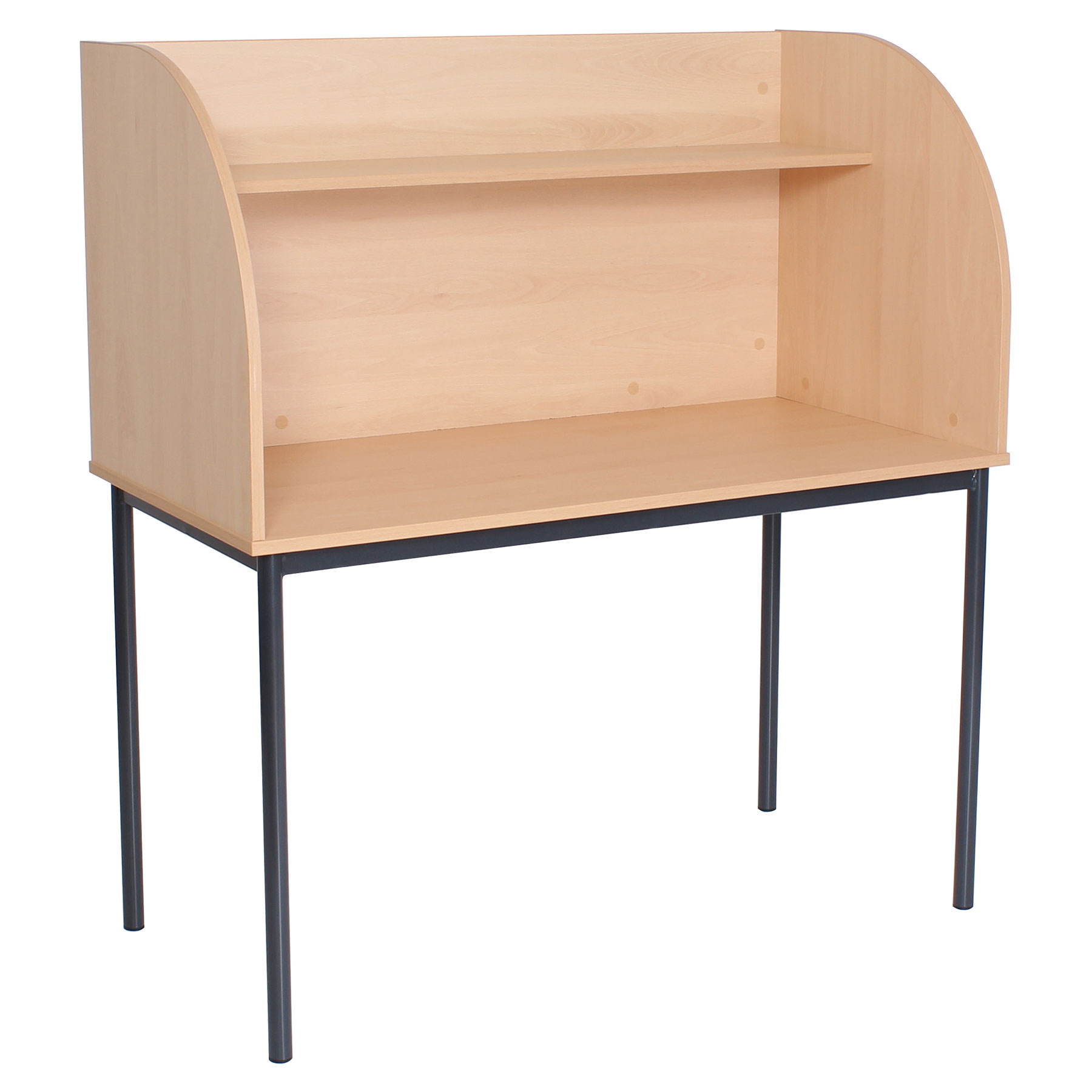 Advanced Premium Round Leg Study Carrel | theClassroom.co
