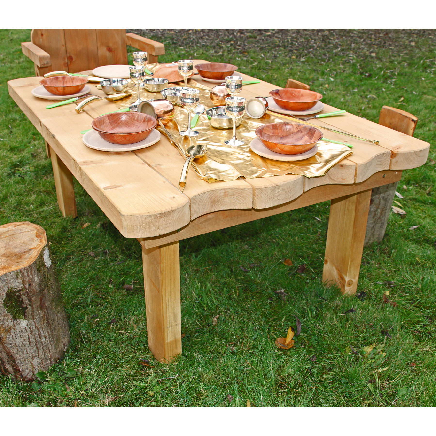 Children's Outdoor Rustic Kitchen Work Table