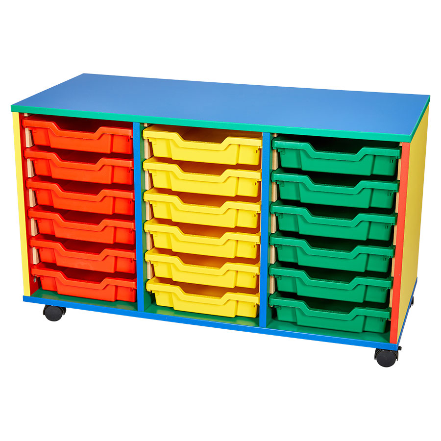 Colore! 18 Tray Mobile Storage Unit