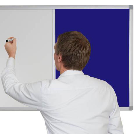 Combination Non-Magnetic Whiteboard with Premier Felt