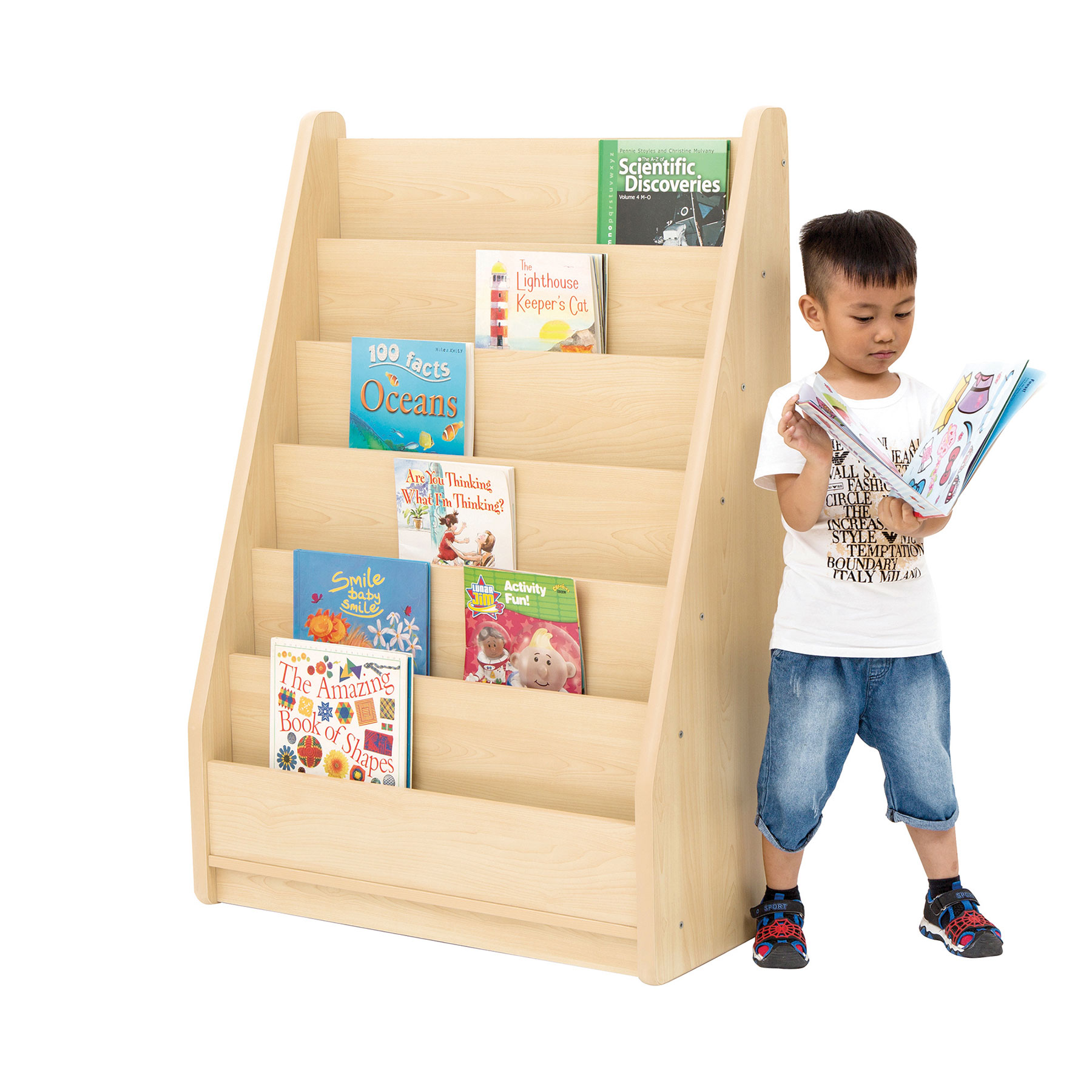 Elegant Tall Basic Book Classroom Storage