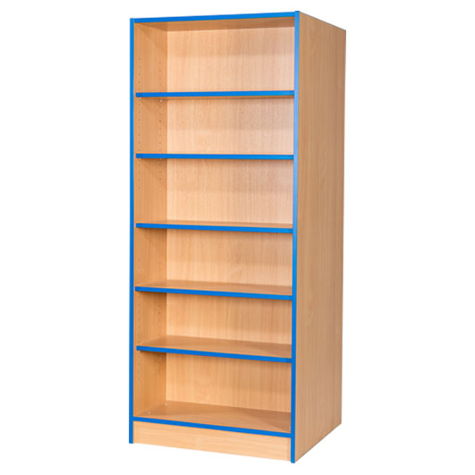 Folio Wide DoubleSided Library Bookcase + Flat Top