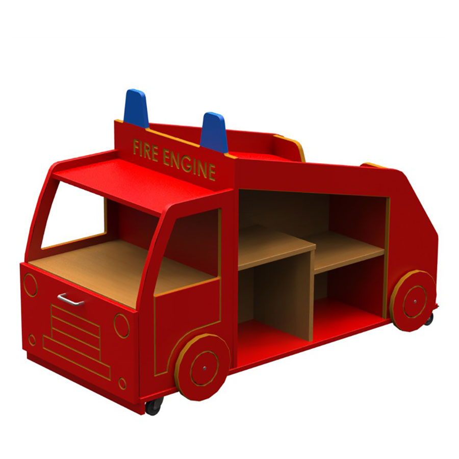 Micro Fire Engine Library Book Store & Display
