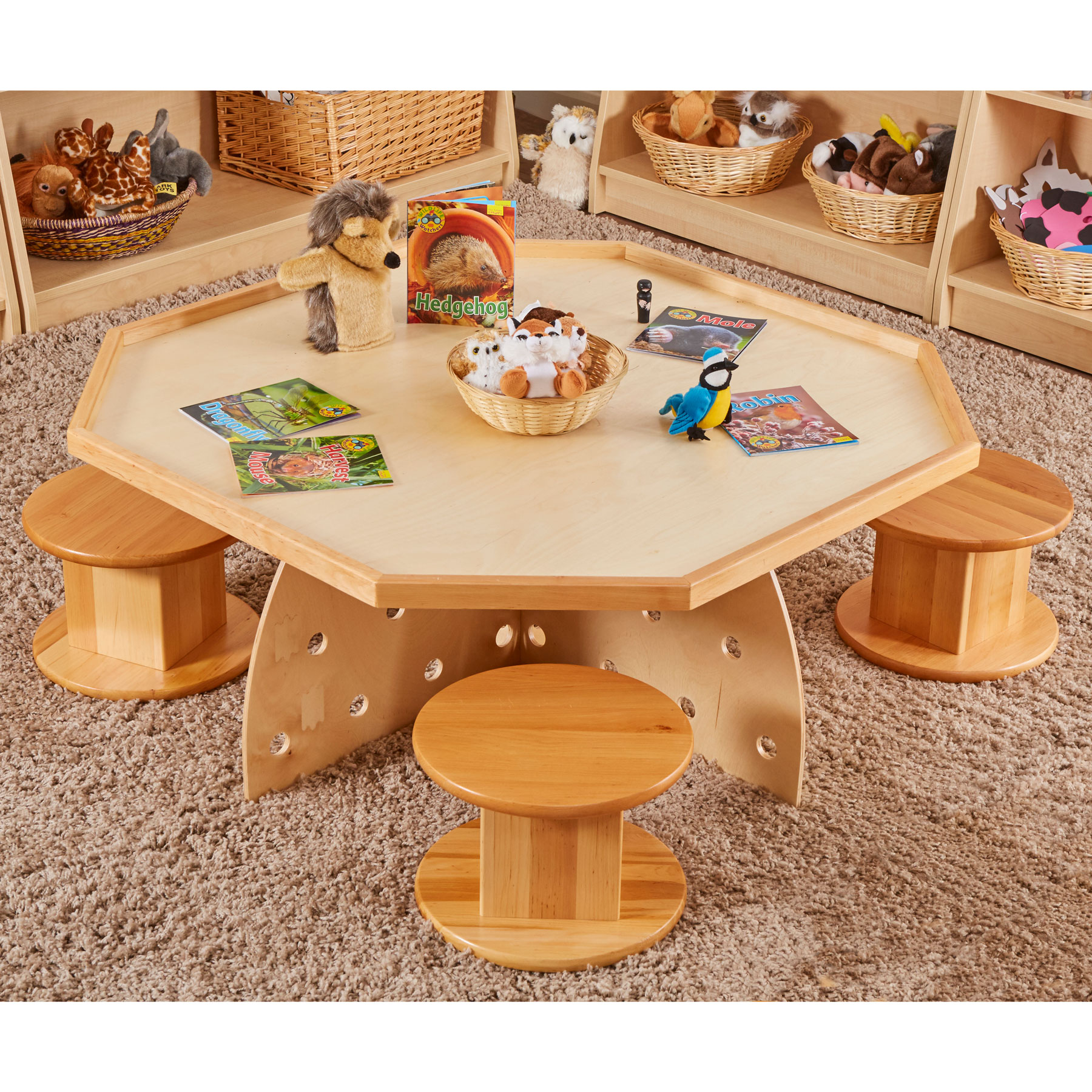 Hex Table & 4 Perch Pods | theClassroom.co