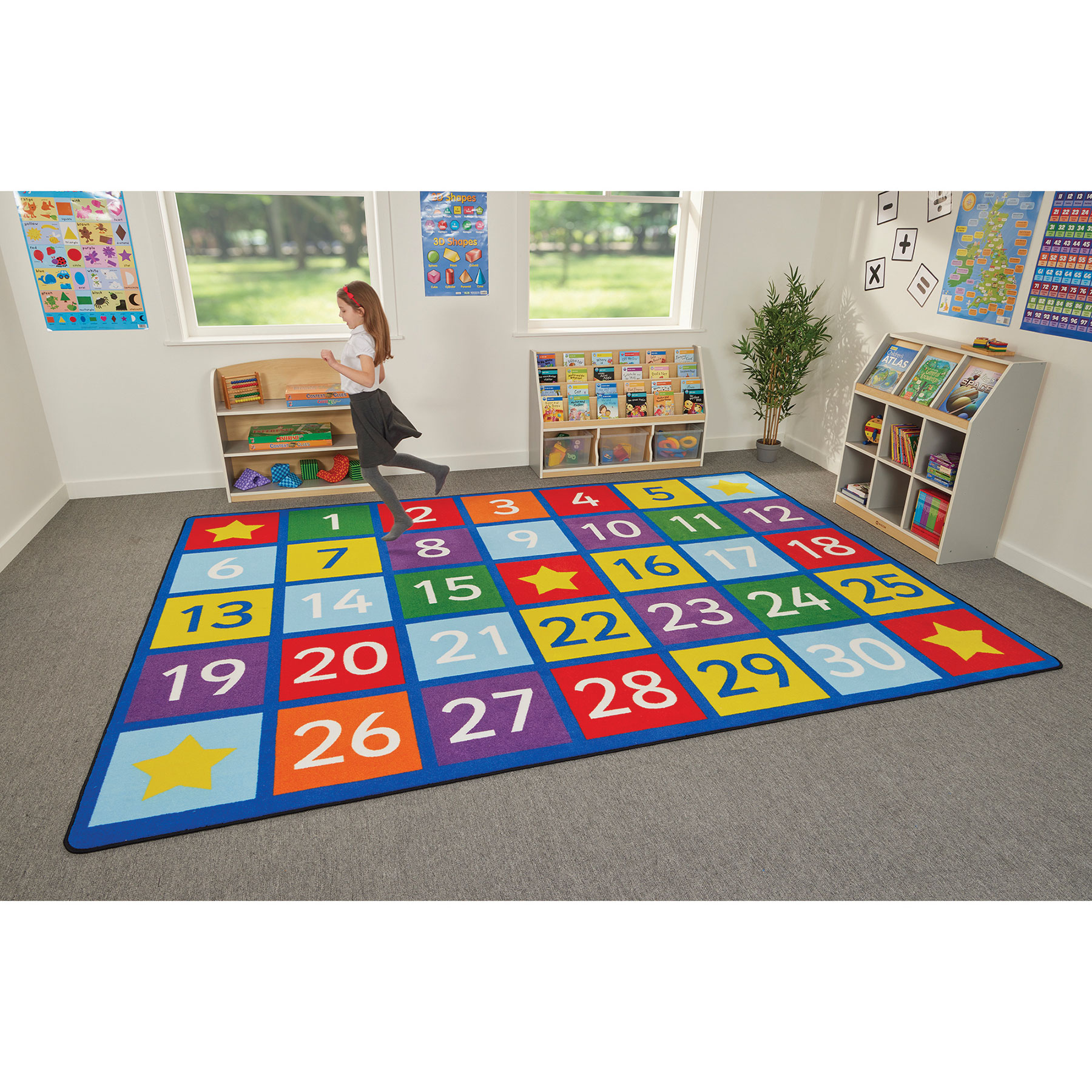 Large Numbers Learning Rug | theClassroom.co