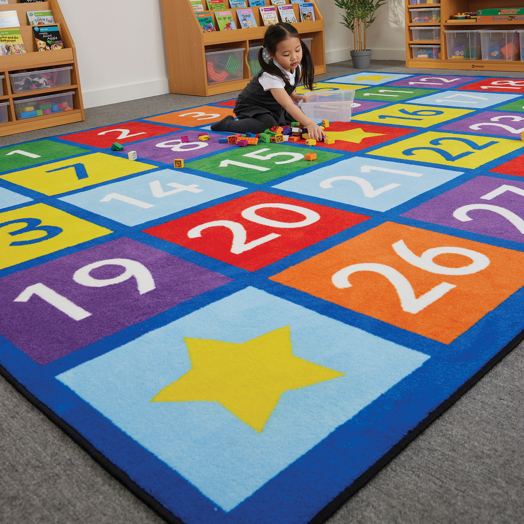 Large Numbers Learning Rug