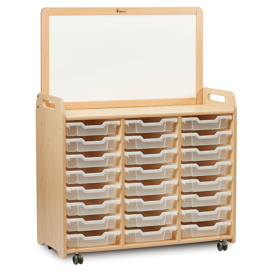 Mid Mobile Tray Storage Unit + Magnetic Divider