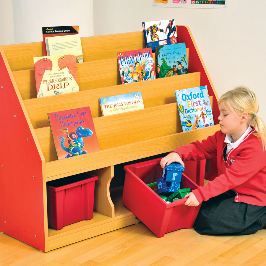 Milan Tiered Bookcase - 3 Large Trays