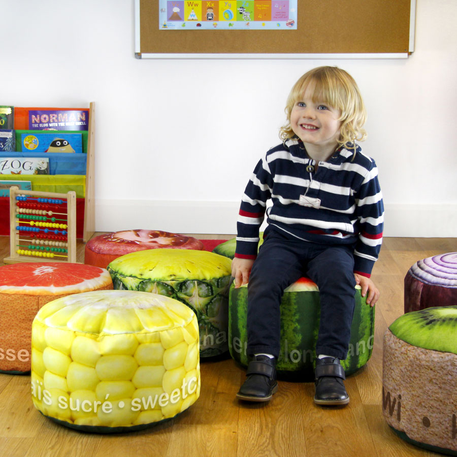 Mini Fruit & Veg Children's Stool Sets