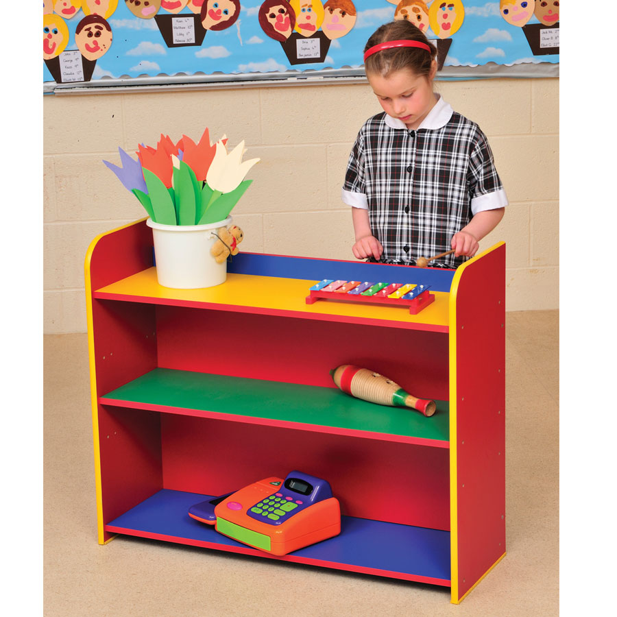 Primary Colours Three Shelf Bookcase