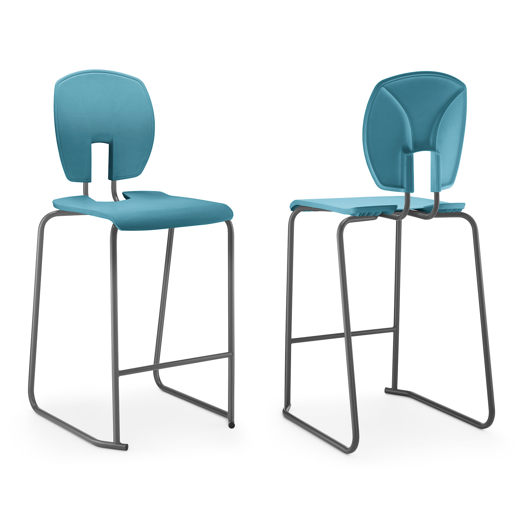 SE Curve School Lab & Craft Stool + Backrest | theClassroom.co