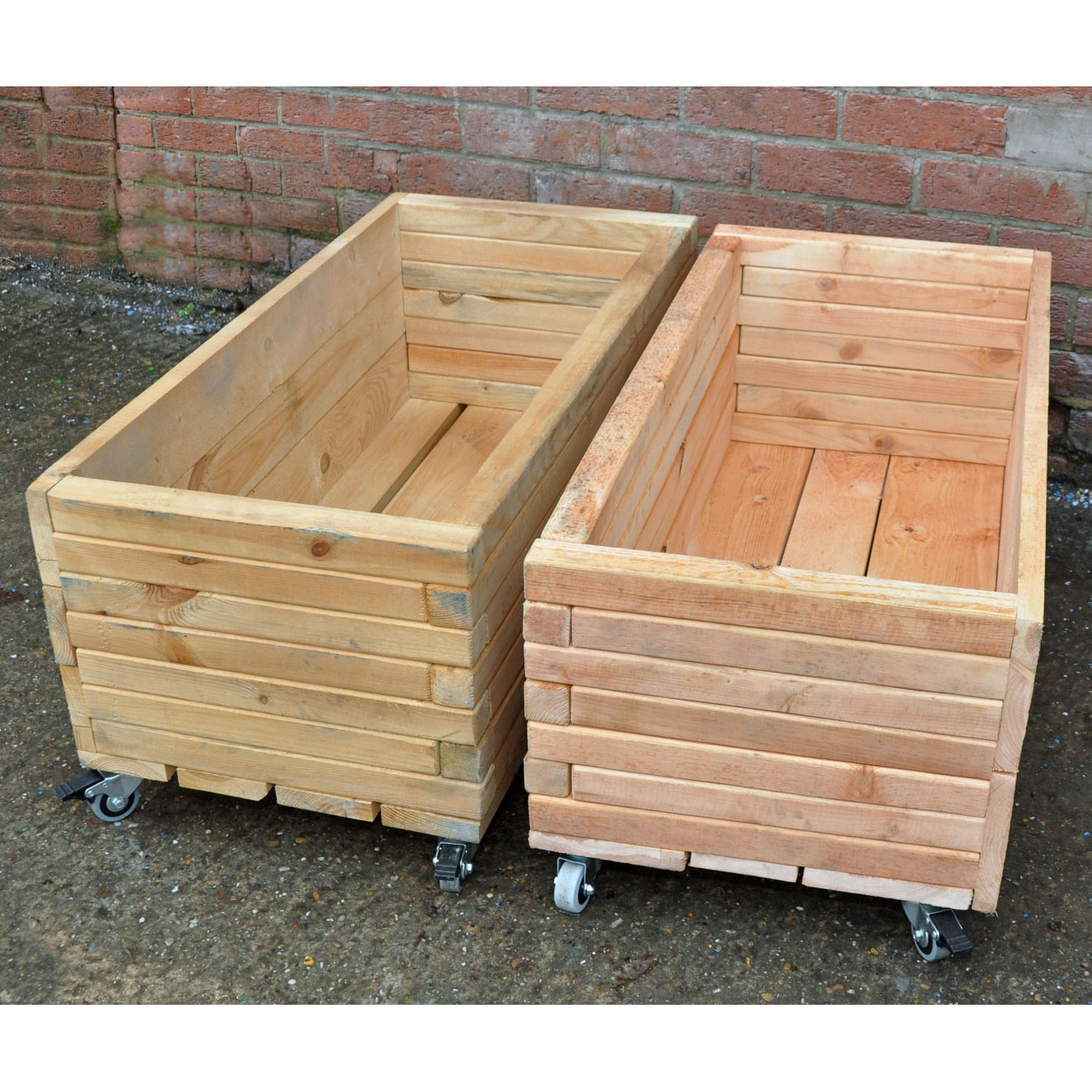 Simple Moveable Long Planters (Pack of 2)